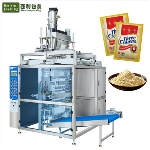 Multi lines powder 4-side seal bag packing machine