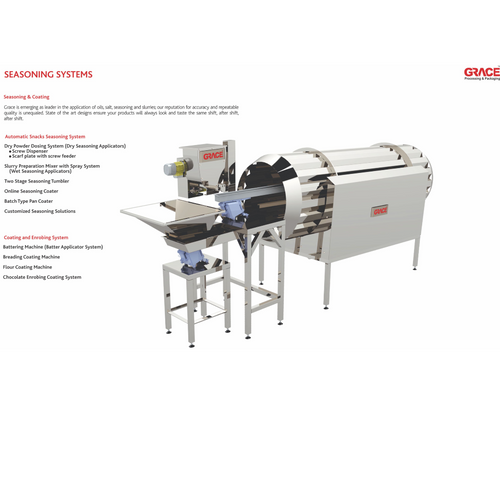 Seasoning Tumbler, Dynamic Weighing System, Seasoning Applicator