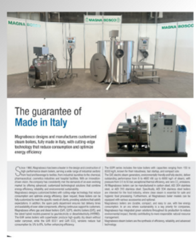 The guarantee of Made in Italy
