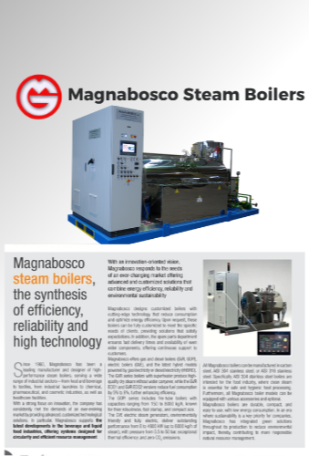 MAGNABOSCO Steam boilers, the synthesis of efficiency, reliability and hight technology