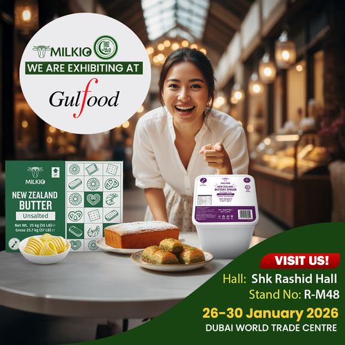 Milkio Foods Limited to Showcase NZ Premium Butter and Contract Manufacturing Solutions at Gulfood 2026