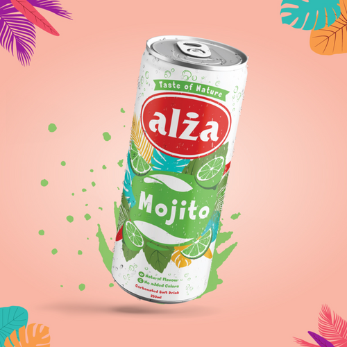 Alza Mojito Carbonated Drink CAN 250ml