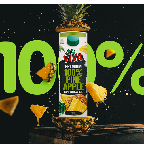 Viva 100% Pineapple Juice 1L