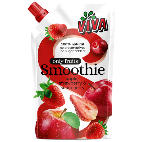 Viva Smoothie Apple, Strawberry and Sour cherry 180ML