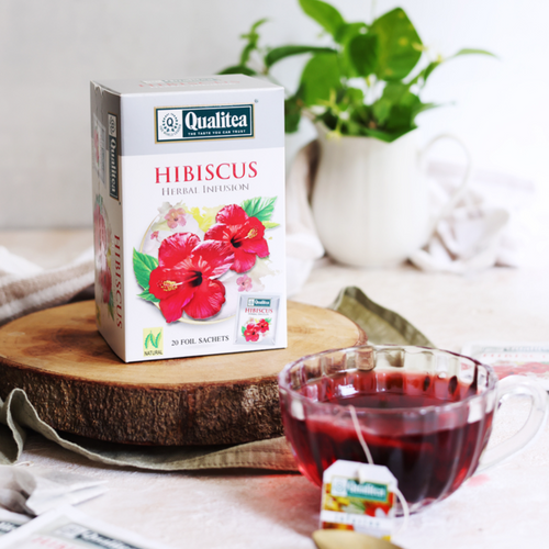 Herbal Tea Hibiscus Paper Foil Envelope Tea Bag Pack