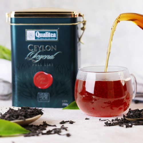 Qualitea Black Tea Ceylon Legend Metal Can 250g