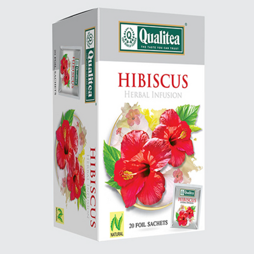 Herbal Tea Hibiscus Paper Foil Envelope Tea Bag Pack