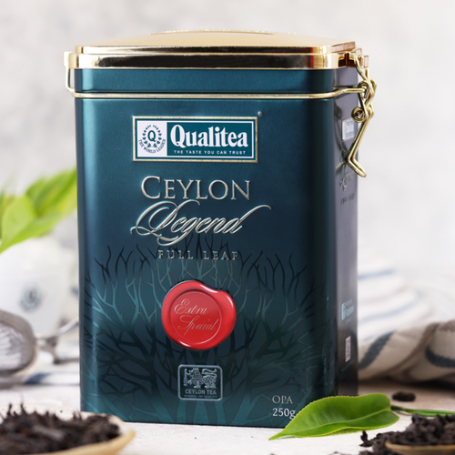 Qualitea Black Tea Ceylon Legend Metal Can 250g
