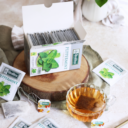 Herbal Tea Peppermint Paper Foil Envelope Tea Bag Pack