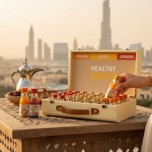 Healthy Mix Shots Kit – Premium Leather Case (32 Shots)