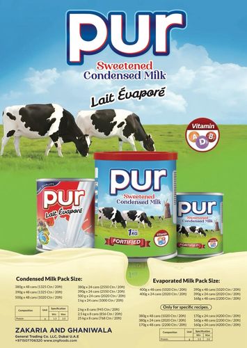 Condensed Milk and Evaporated Milk