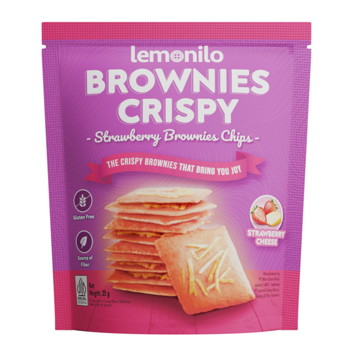 LEMONILO BROWNIES CRISPY STRAWBERRY CHEESE FLAVOUR 3GR