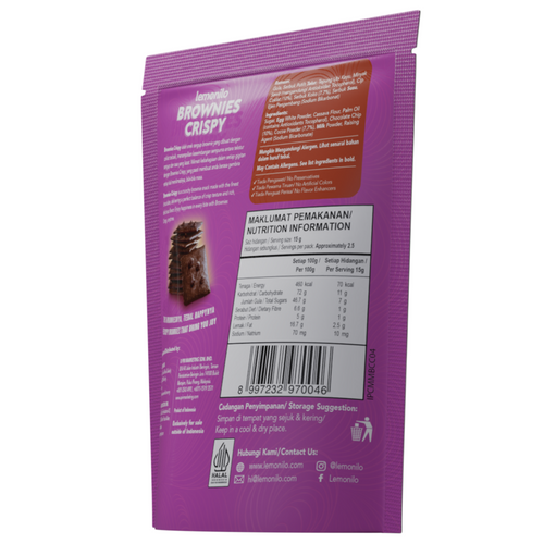 LEMONILO BROWNIES CRISPY CHOCOCHIPS FLAVOUR 35GR