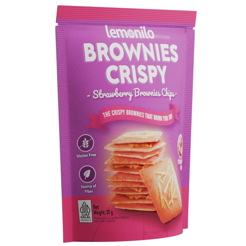 LEMONILO BROWNIES CRISPY STRAWBERRY CHEESE FLAVOUR 3GR