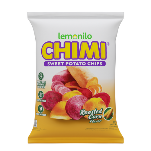 Lemonilo Chimi Sweet Potato Chips Roasted Corn Flavour 41gr