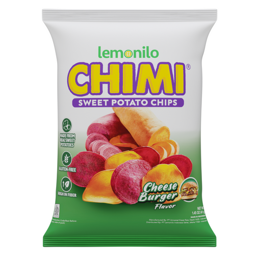 Lemonilo Chimi Sweet Potato Chips Cheese Burger Flavour 41gr