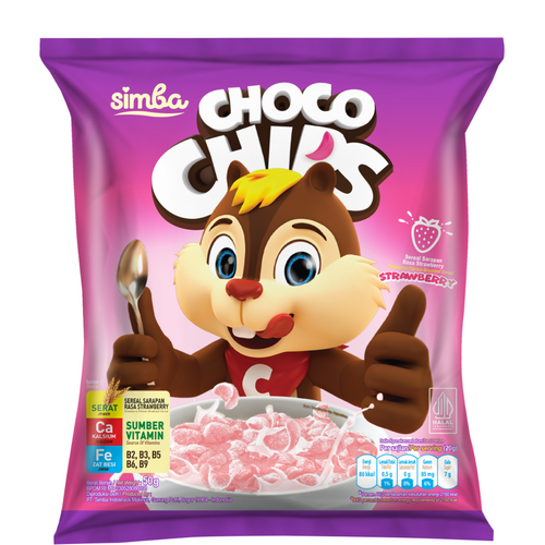 Choco Chips 50gr (Choco, Strawberry Flavour)