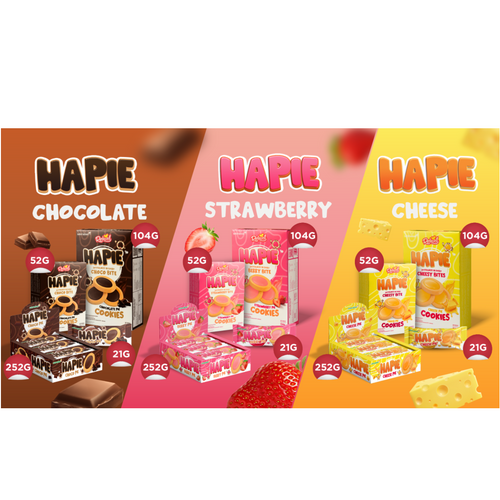 Richwell Hapie Cookies Strawberry 21 gr