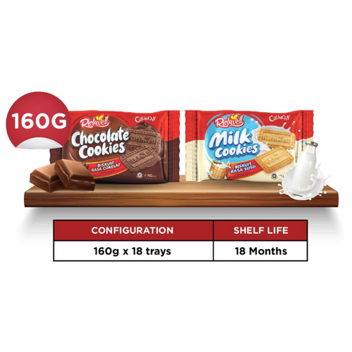 Richwell Cookies Chocolate 160 gr Family Pack