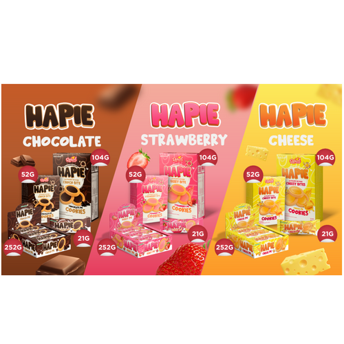 Richwell Hapie Cookies Strawberry