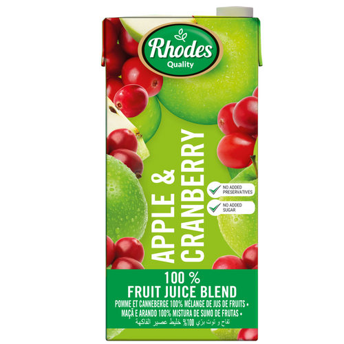 Rhodes 100% Apple & Cranberry 1L