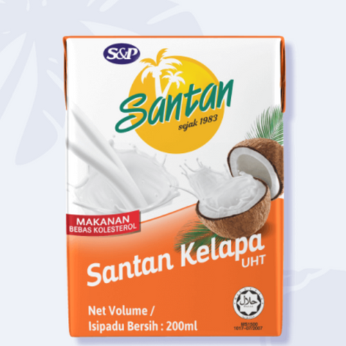 S&P Santan Original Coconut Milk Brik (200ml)