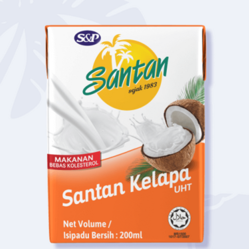 S&P Santan Original Coconut Milk Brik (200ml)
