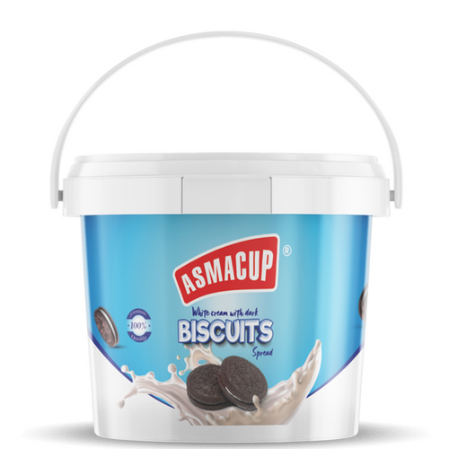 White cream with dark Biscuits Spread | كريمة بيضاء بالبسكويت الدارك