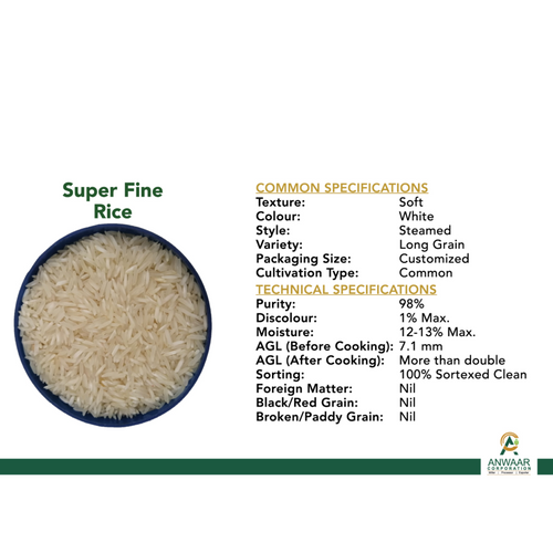 Super Fine Steam Long Grain Rice - Gulfood 2026