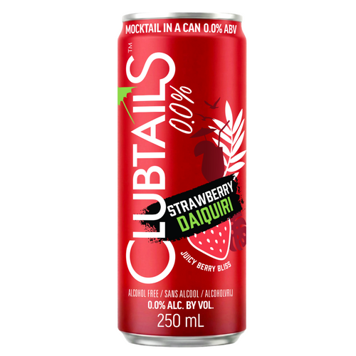 CLUBTAILS 0.0% STRAWBERRY DAIQUIRI MOCKTAIL