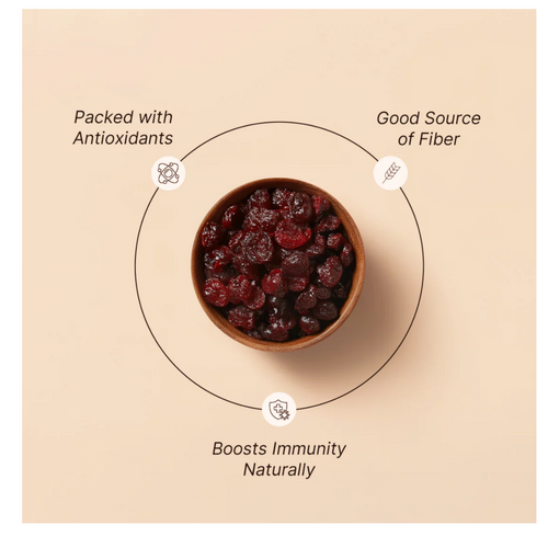 Rostaa Whole Cranberries 200g – Tangy & Sweet Dried Cranberries for Snacking & Recipes