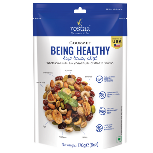 Rostaa Being Healthy 170g – Premium Nut & Berry Mix for Fitness & Wellness