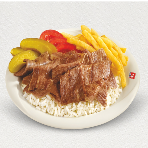 Pilav Üstü Et Döner (Beef Döner over Rice)