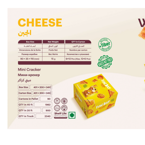 FUN DAY CHEESE MINI CRACKER