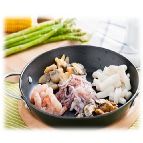 Frozen raw/cooked seafood mix