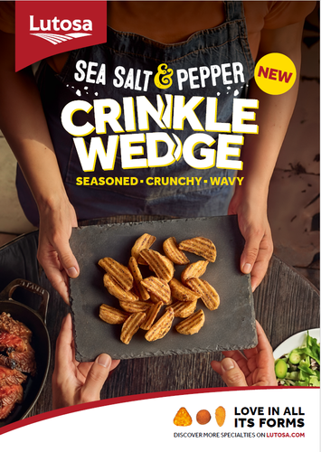 Lutosa Crinkle Wedges Sea Salt & Pepper