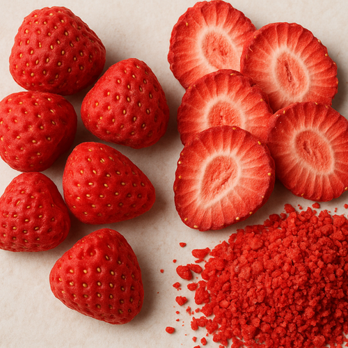 Freeze Dried Strawberry ( Whole, Sliced & Granulated)