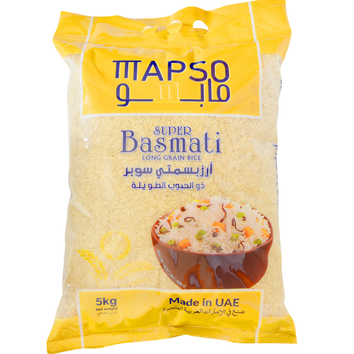 MAPSO SUPER Basmati Long Grain Rice – 5KG