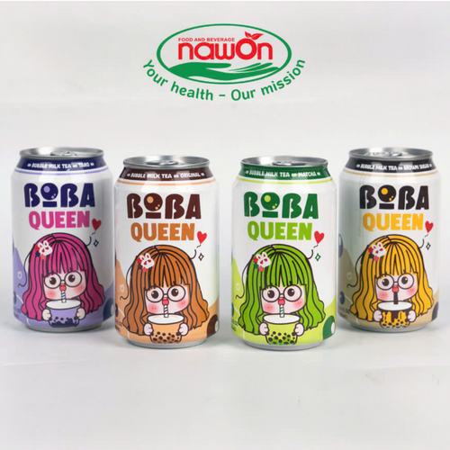 Top Trending Product Boba Queen Bubble Milk Tea 5 Flavor 330ml Canned