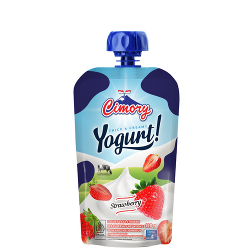Cimory Yogurt Squeeze 120g Strawberry Flavor
