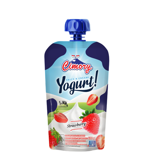 Cimory Yogurt Squeeze 120g Strawberry Flavor