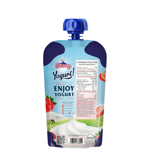 Cimory Yogurt Squeeze 120g Strawberry Flavor