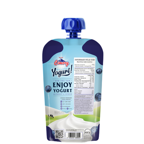 Cimory Yogurt Squeeze 120g Blueberry Flavor