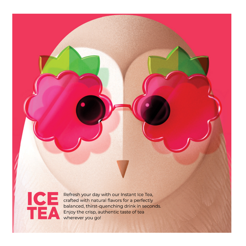 BOO Instant Iced Tea Drinks Peach and Raspberry