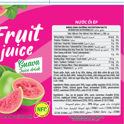 FRUIT JUICE DRINK