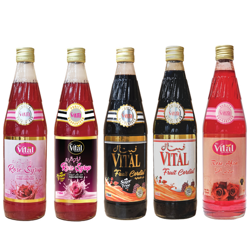 Vital Fruit Coordial,  Rose Syrup & Rose Afza - Private label available