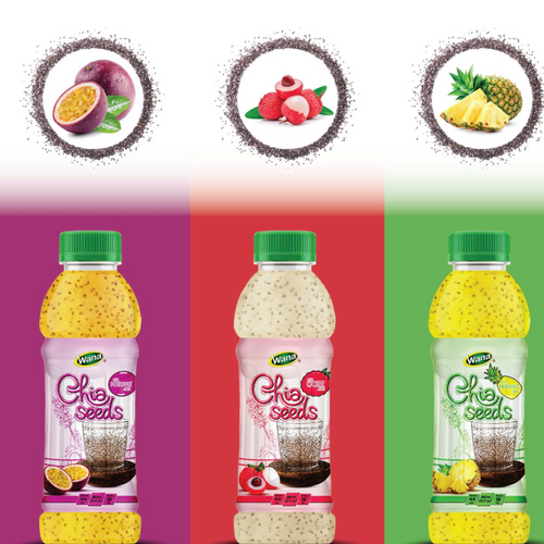 Chia seed juice drinks