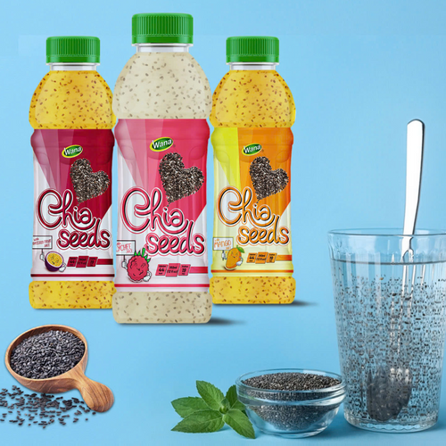 Chia seed juice drinks