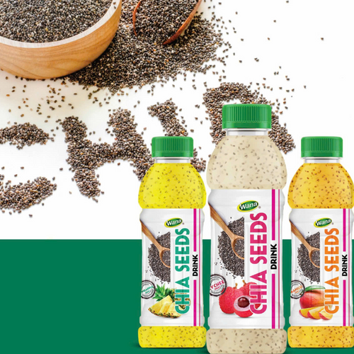Chia seed juice drinks