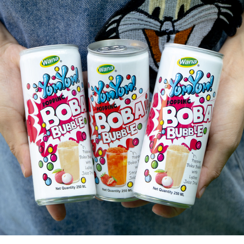 Wana Popping boba tea drinks